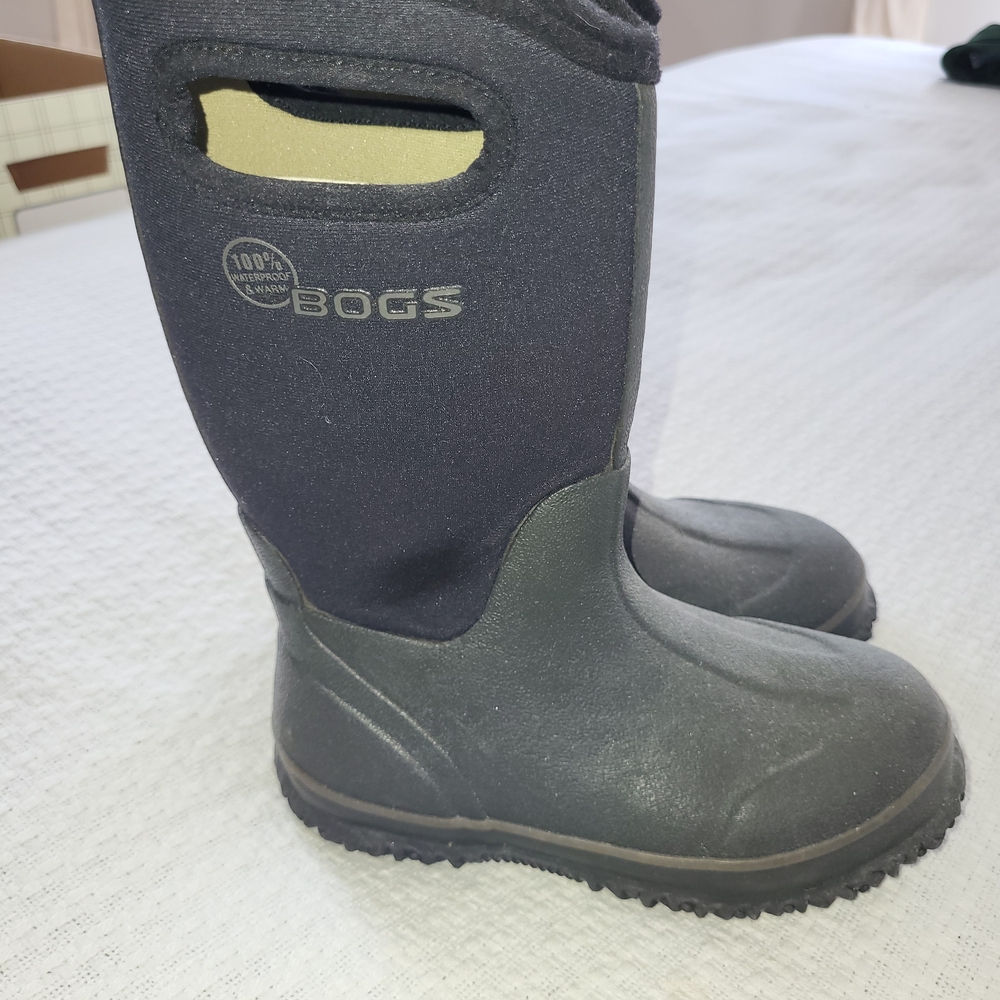 Bogs Black and Gray Waterproof Boots